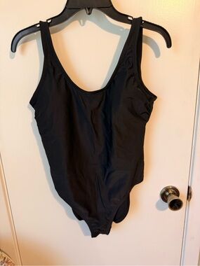 Black One-Piece Swimsuit - Classic Tank Style